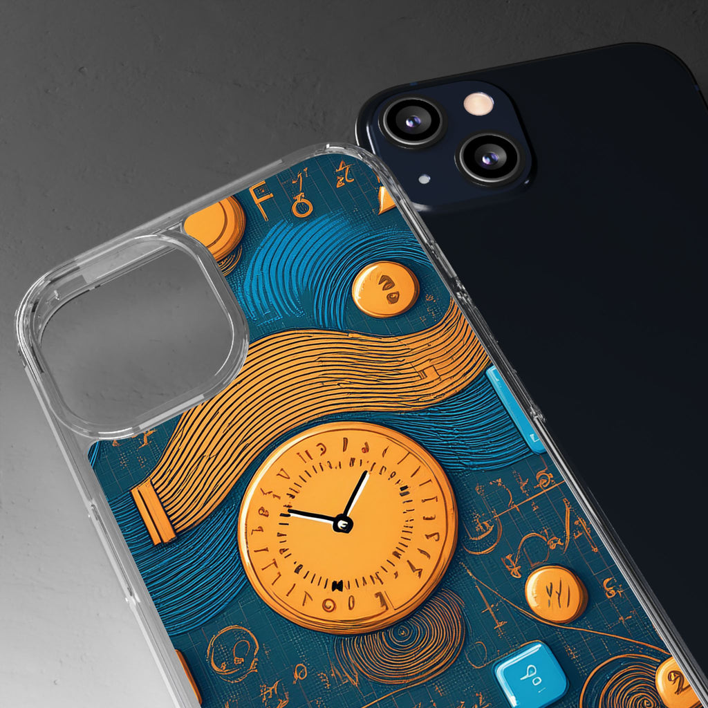 Clear Case — Abstract Clockwork Design Phone Case