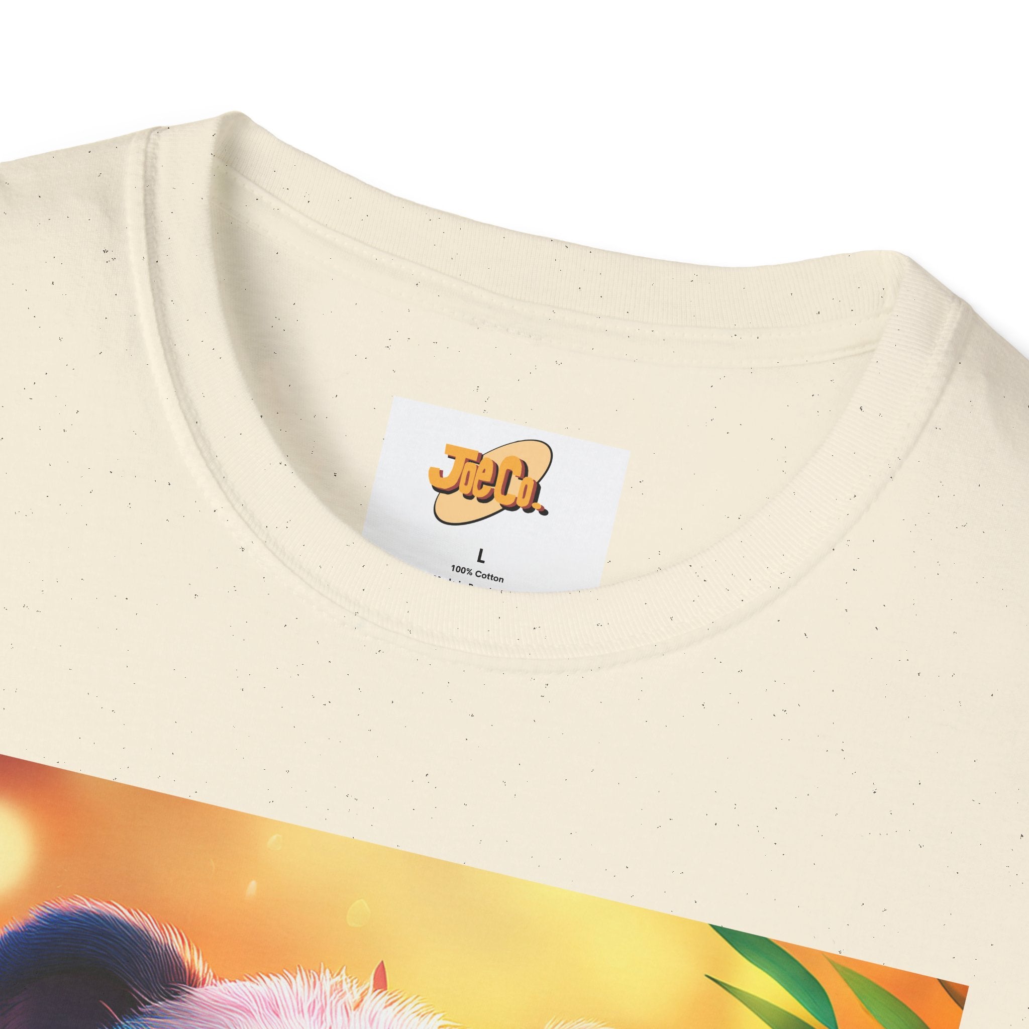 Cute Smiling Panda Graphic T-Shirt — Playful Floral Panda Tee