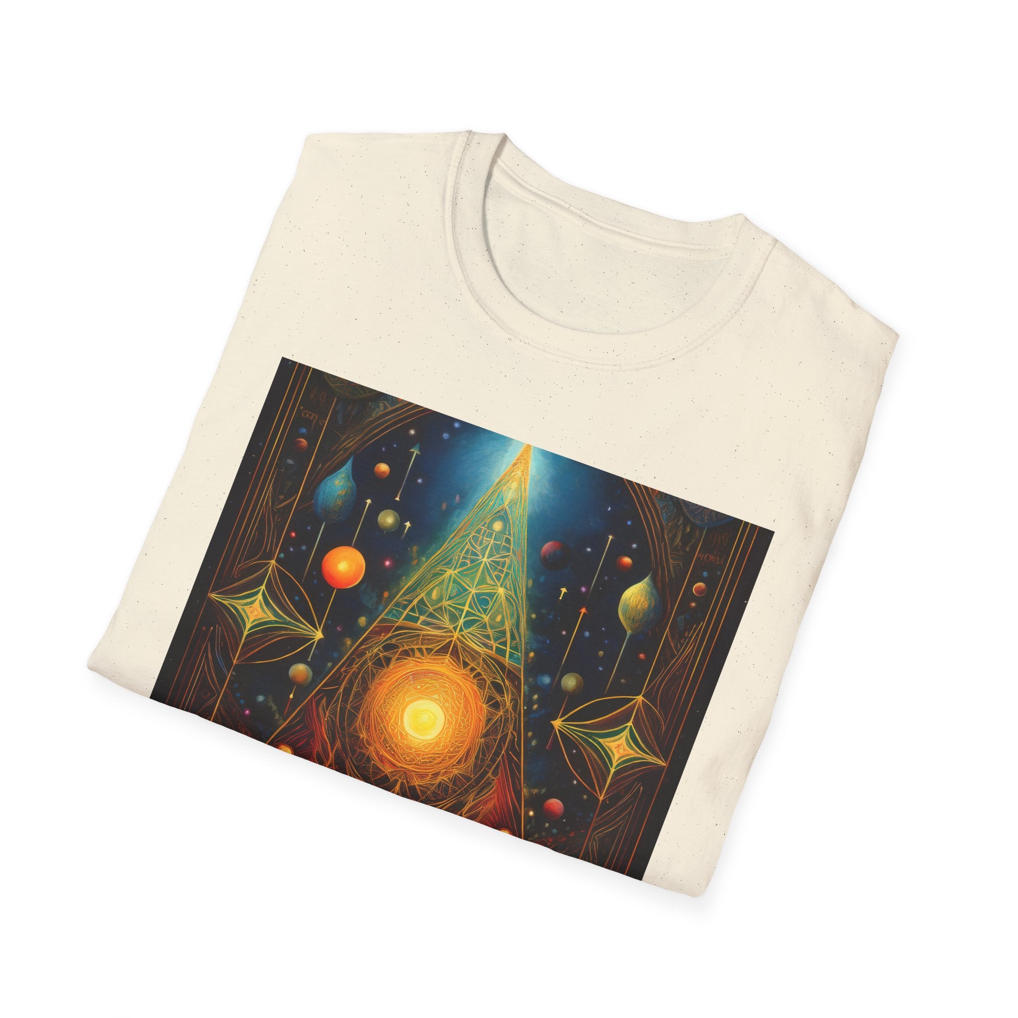 Mystic Sun Pyramid Graphic T-Shirt
