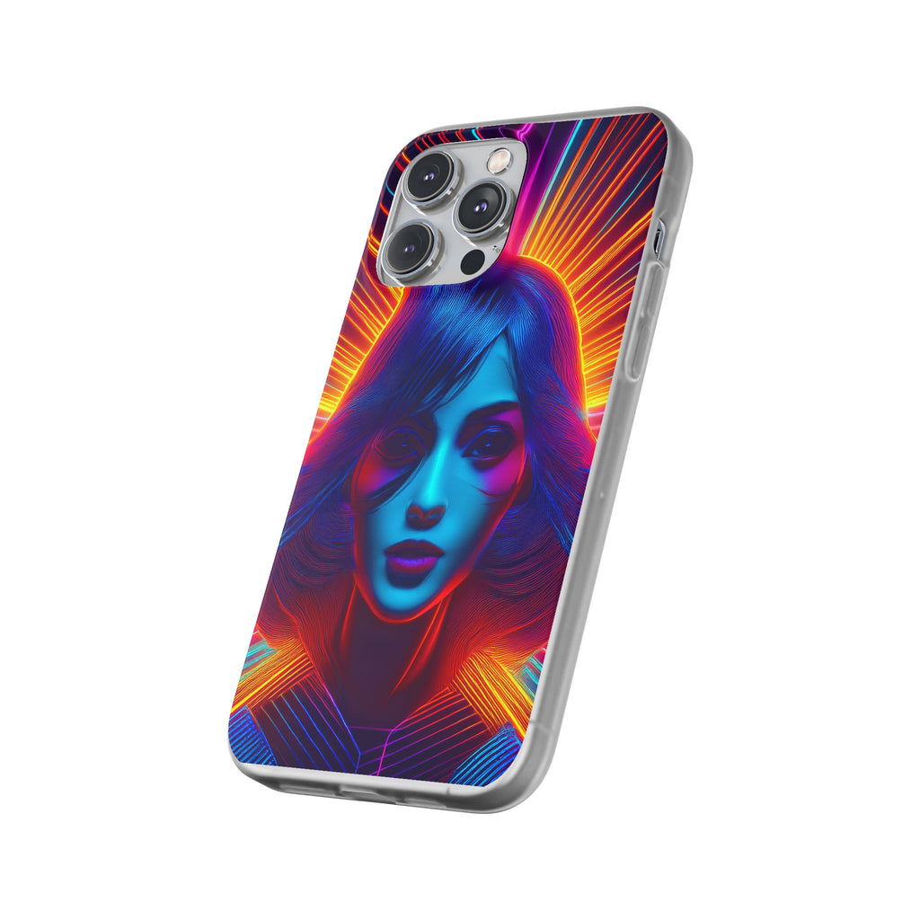 Phone Case — Neon Retro Portrait Mandala