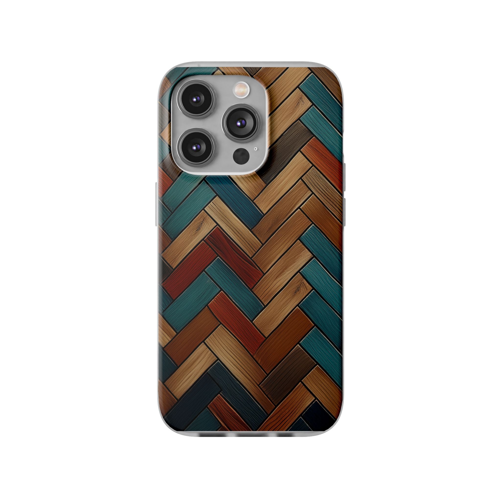 Herringbone Wood Pattern Flexi Phone Case