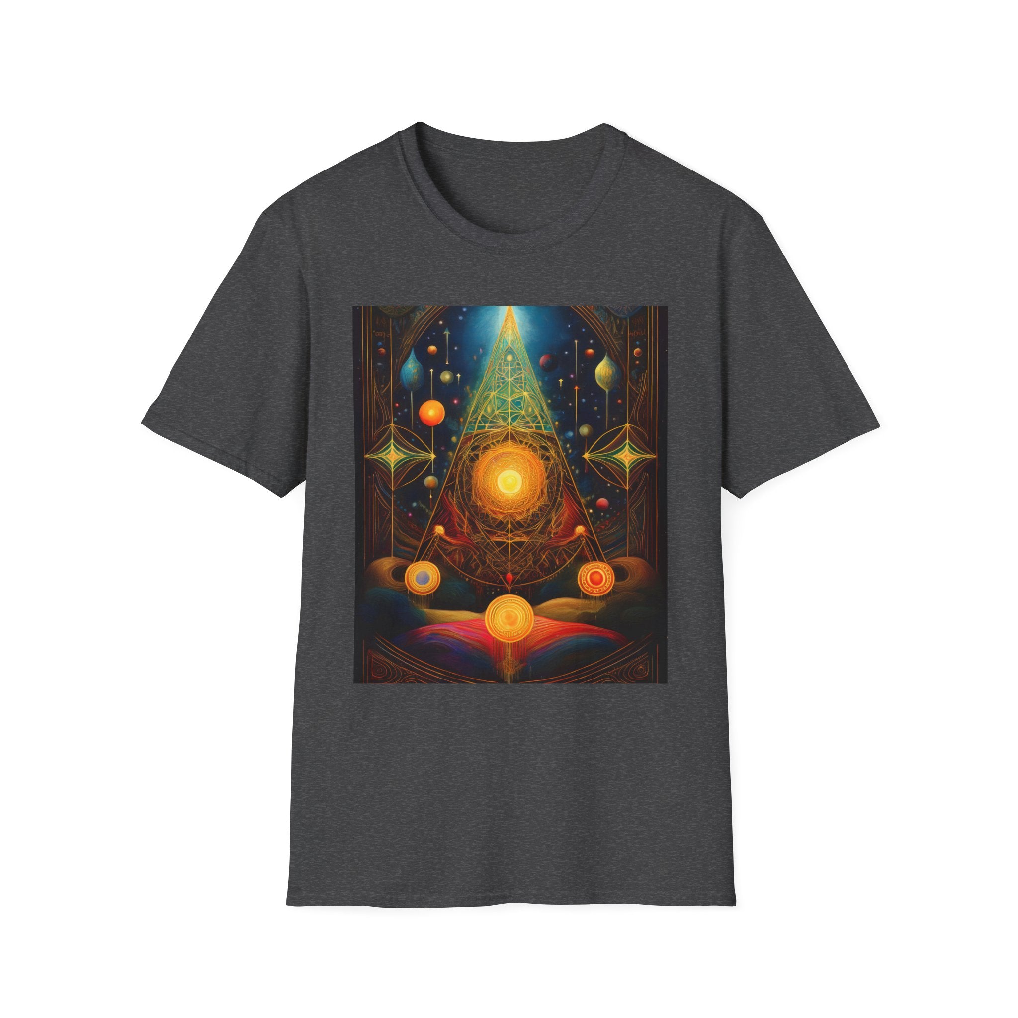 Mystic Sun Pyramid Graphic T-Shirt