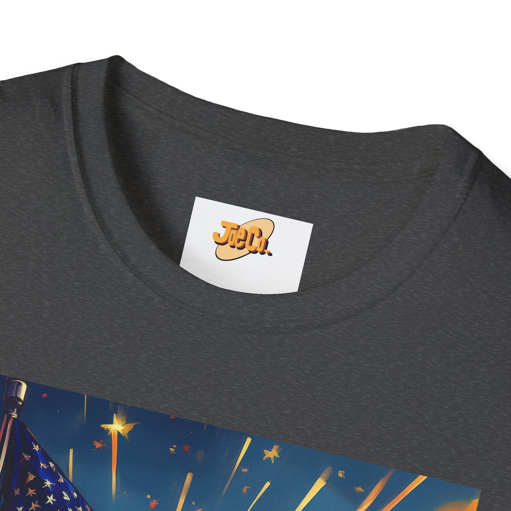 American Flag Sunrise T-Shirt — Patriotic USA Sunset Graphic Tee