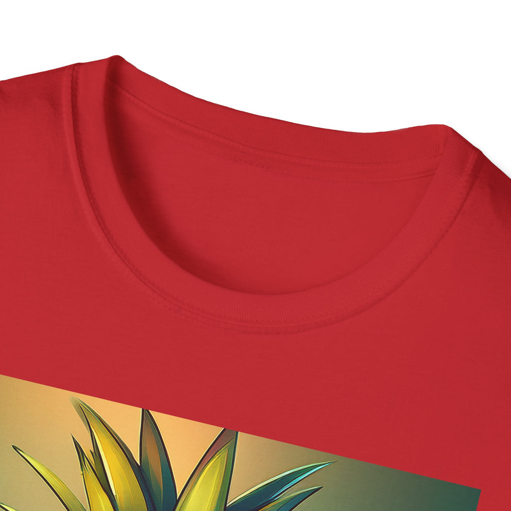 Pineapple Cartoon T-Shirt — Cute Smiling Pineapple with Glasses Tee