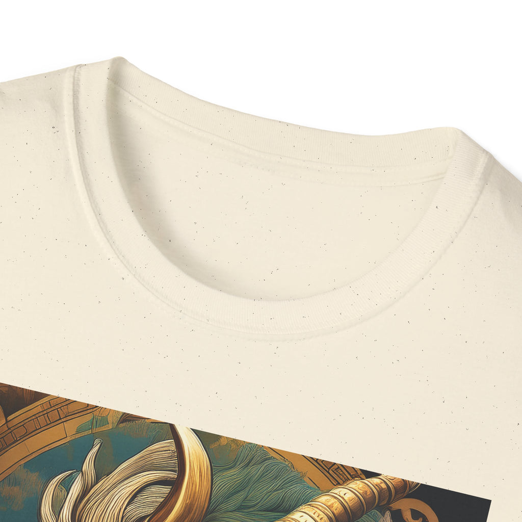 Mythical Beast Art T-Shirt — Majestic Ram & Goat Fantasy Illustration