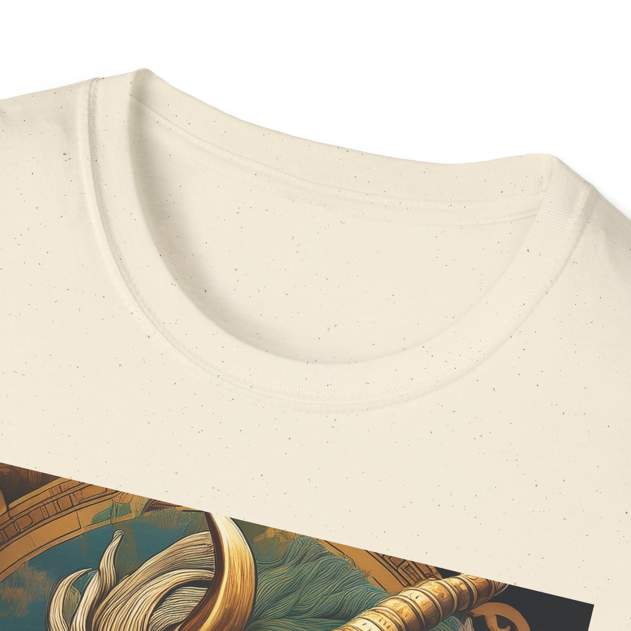 Mythical Beast Art T-Shirt — Majestic Ram & Goat Fantasy Illustration