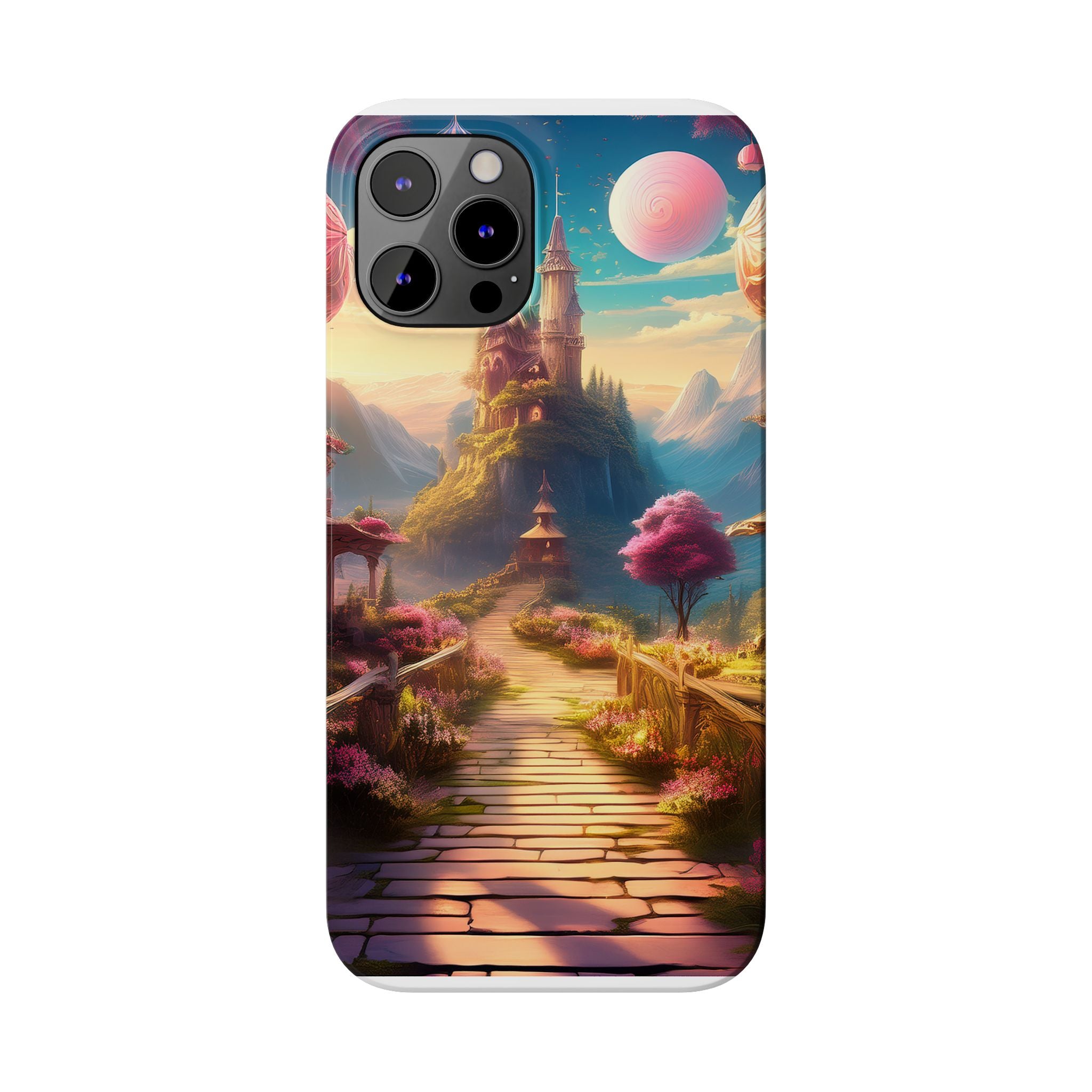 Slim Phone Case — Fantasy Castle Path Scenic iPhone Case