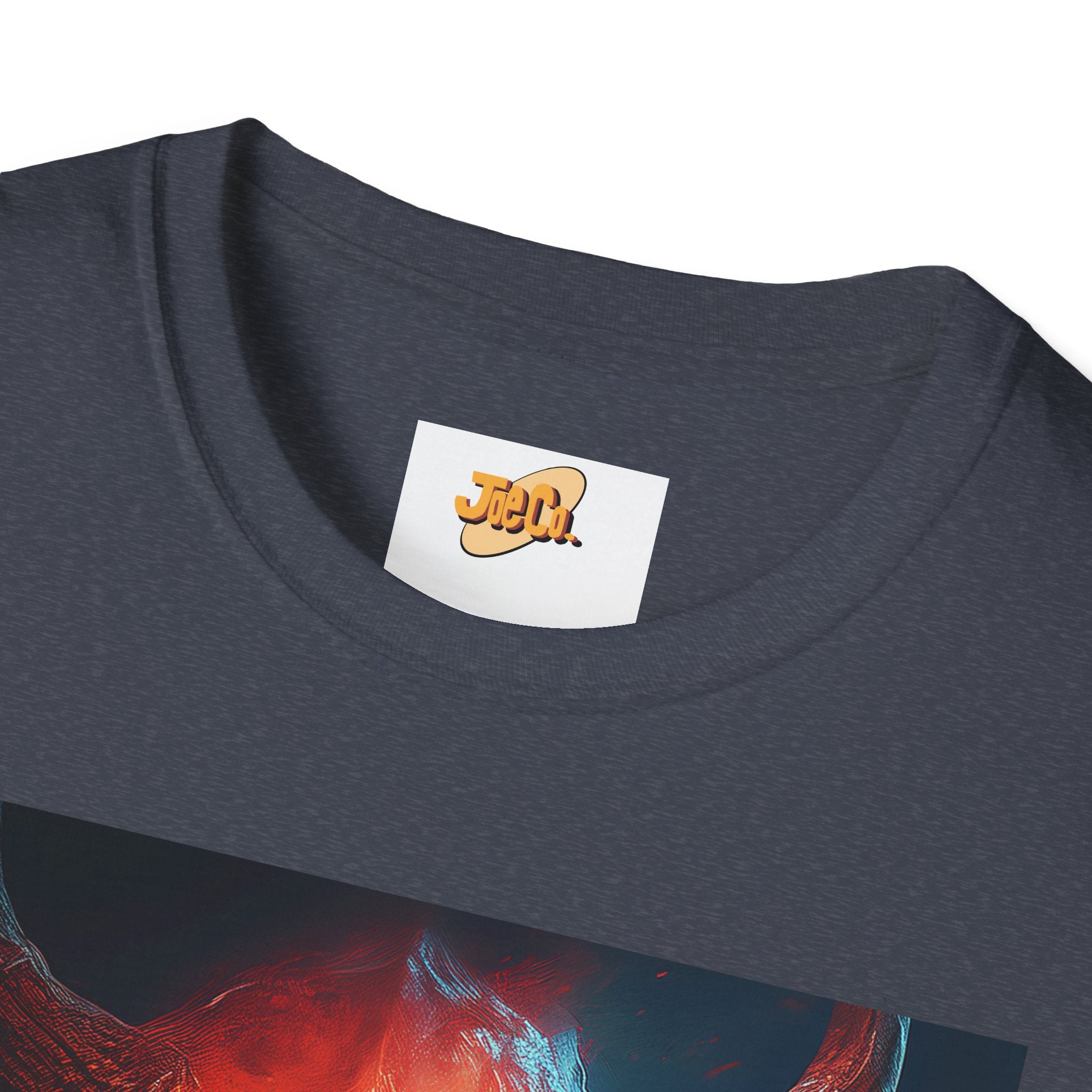 Demon Skull T-Shirt — Fiery Horned Demon Graphic Tee