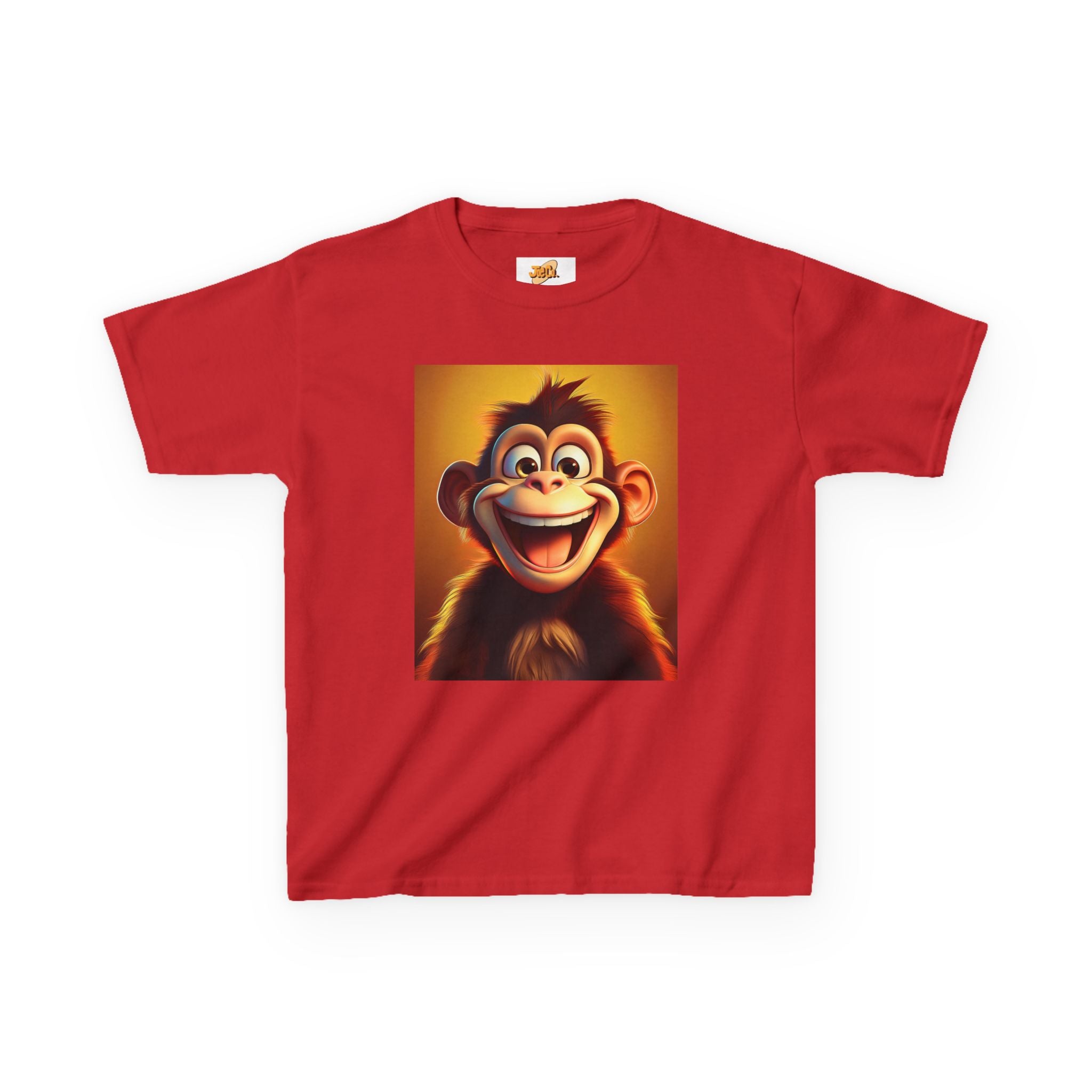 Kids Monkey Smile T‑Shirt — Cute Cartoon Ape Graphic Tee for Toddlers & Children