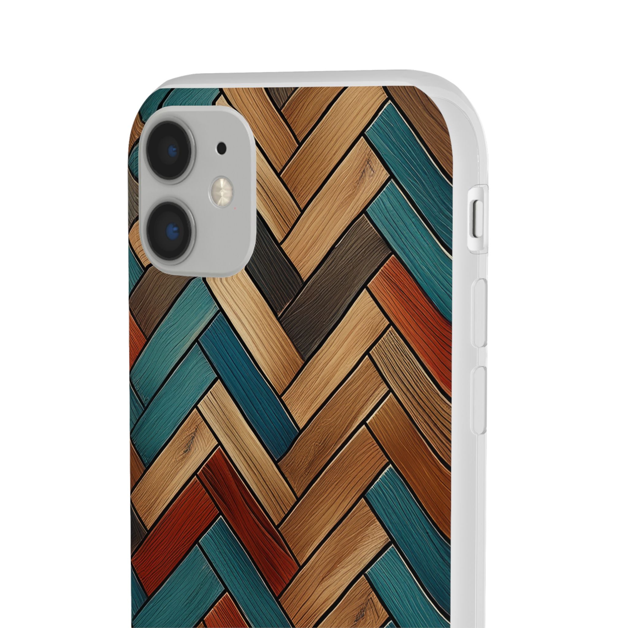 Herringbone Wood Pattern Flexi Phone Case