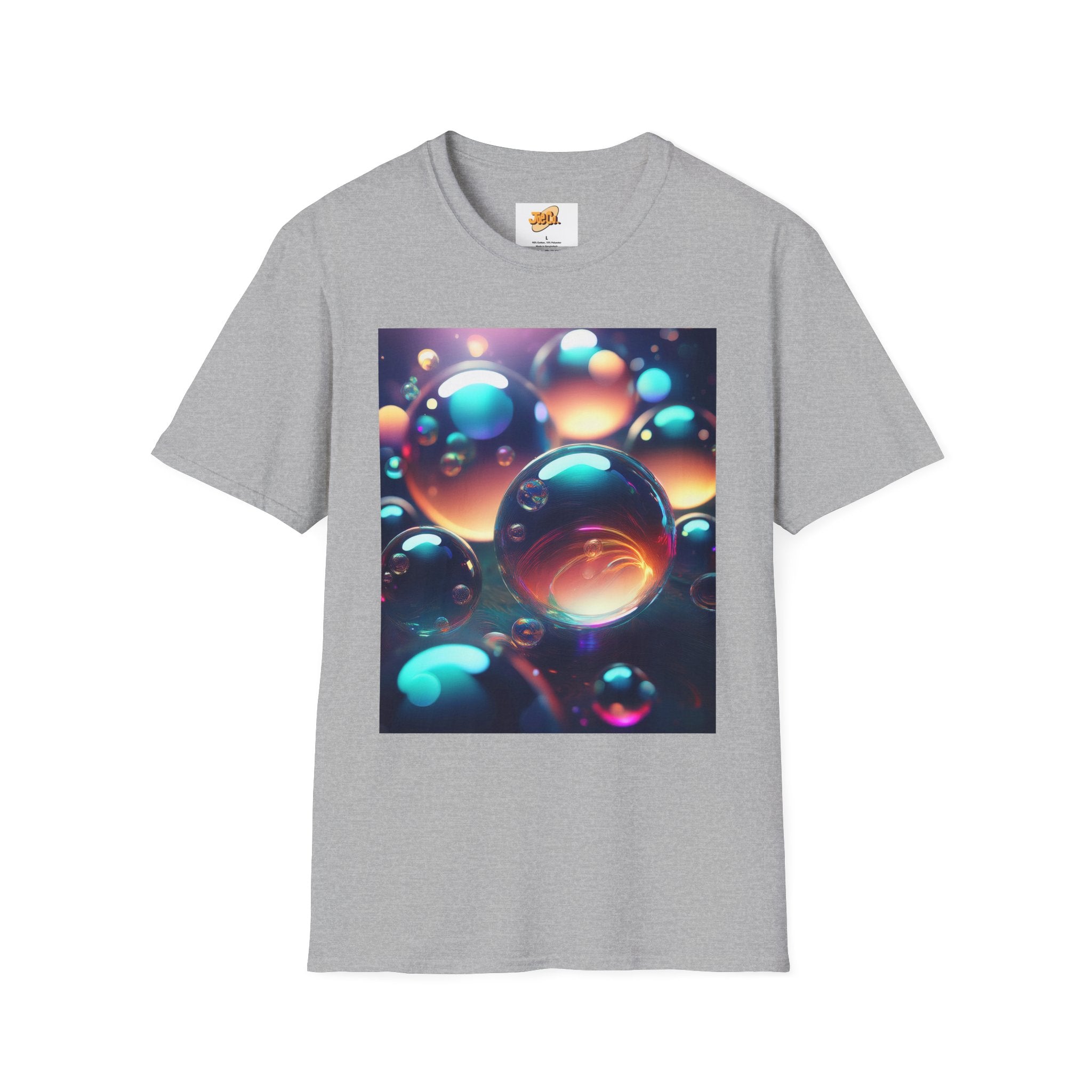 Bubble Galaxy T-Shirt — Colorful 3D Bubble Art Tee
